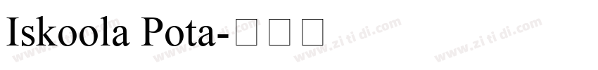 Iskoola Pota字体转换